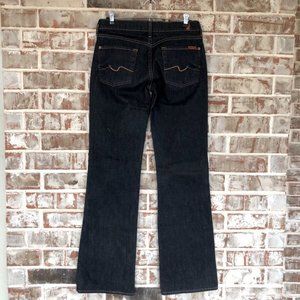 NWOT 7 For All Mankind Dark Rinse Bootcut Jeans 28